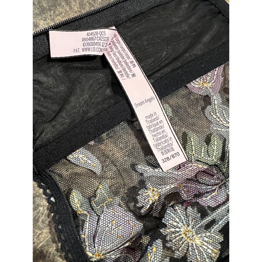 Victorias Secret Dream Angels Floral Embroidered Corset Top Bundle 32B festival‎ - Picture 10 of 10
